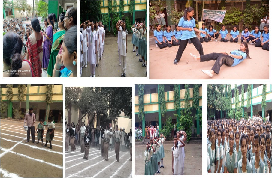 Students playing sports